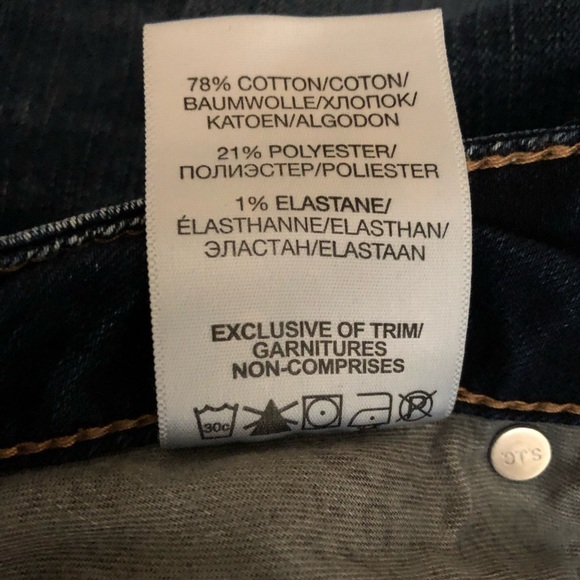 Silver Jeans RARE Suki High Slim Denim Size 33 Leather Detailing NWOT - Picture 16 of 16